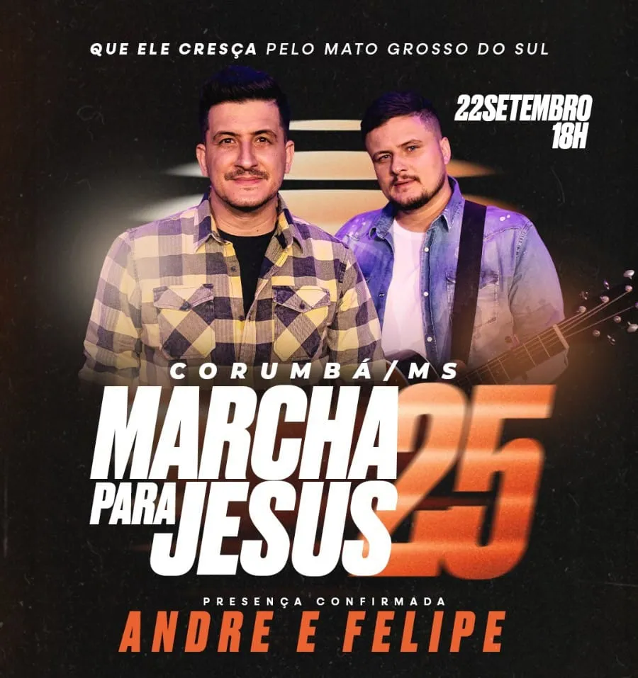 Corumbá se prepara para a grandiosa Marcha para Jesus “Que Ele Cresça”