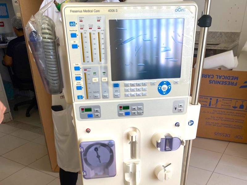 Hospital de Base recebe 34 novas máquinas de hemodiálise