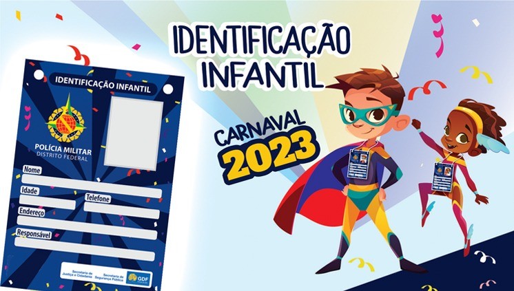 Faça o cara crachá do seu filho e curta o Carnaval com segurança