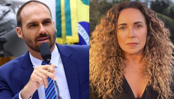 Eduardo Bolsonaro tem 15 dias para se manifestar sobre queixa-crime de Daniela Mercury