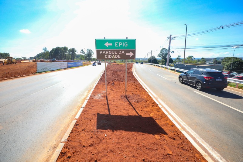 Liberadas alças de acesso do Viaduto do Sudoeste para o Parque da Cidade