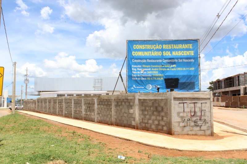 Dois novos restaurantes comunitários no Sol Nascente e em Arniqueira