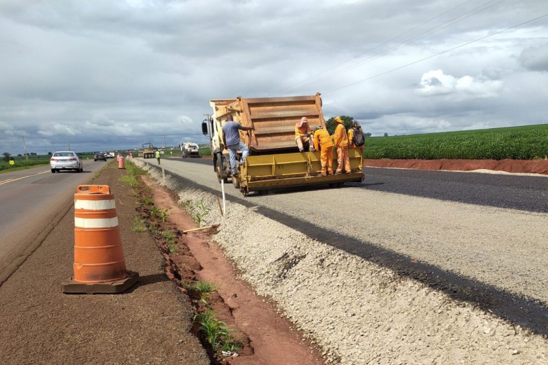 Mesmo com chuvas constantes, duplicação entre Maringá e Iguaraçu avança no Noroeste