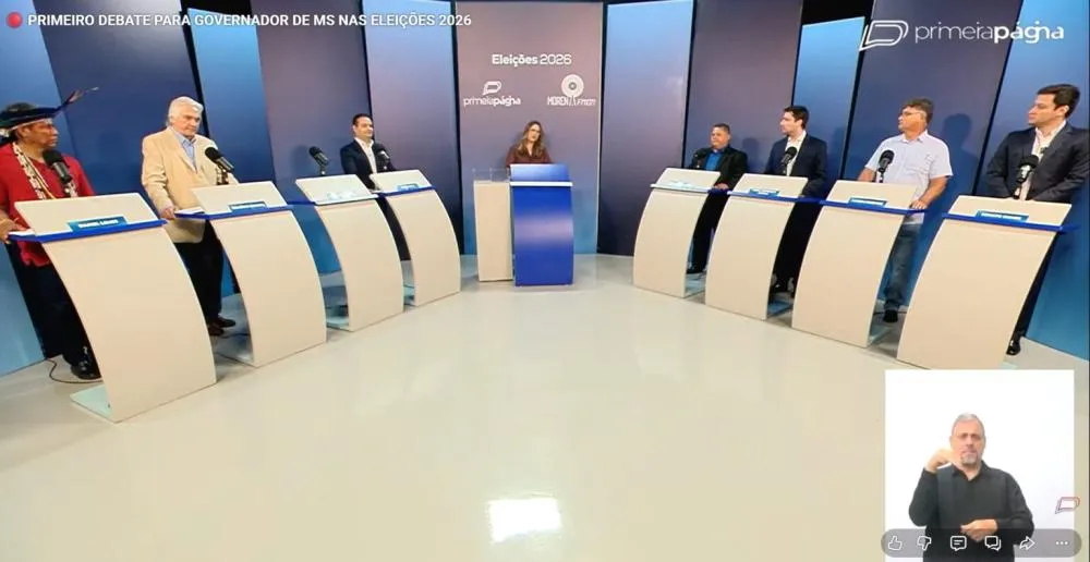 Ausência de Riedel transforma primeiro debate em palco de ataques e expõe falta de propostas