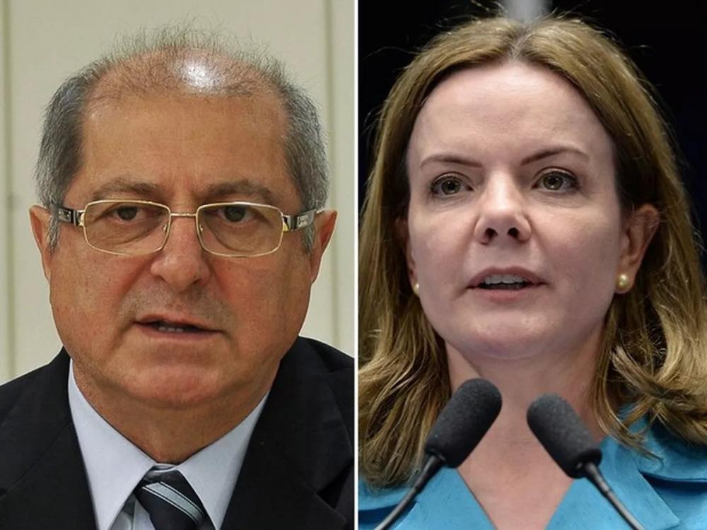 PGR emite parecer a favor de Gleisi Hoffmann e seu ex-marido