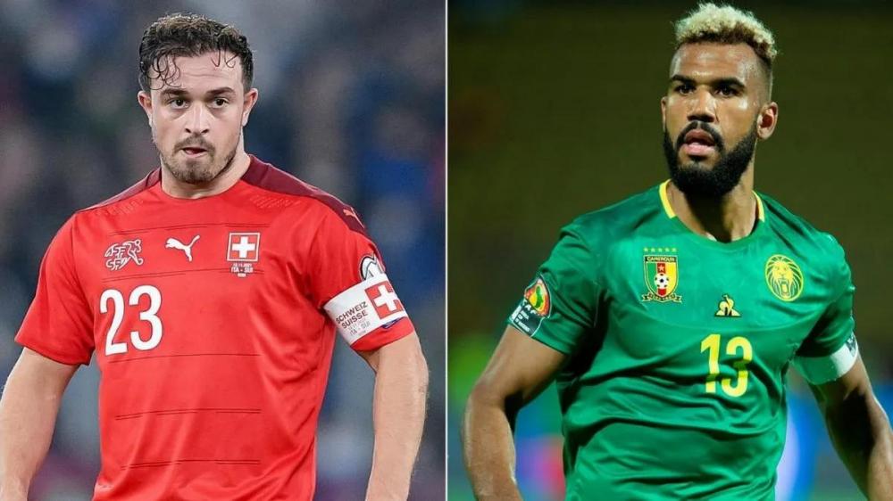 Suíça e Camarões adversários do Brasil jogam neste momento