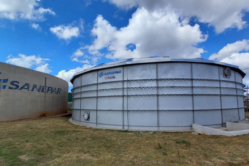 Sanepar coloca em operação mais um reservatório de água para a região Oeste de Cascavel