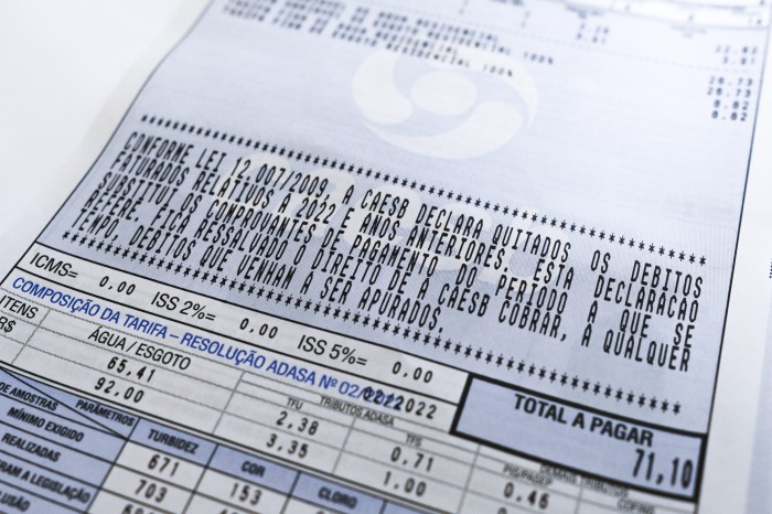 Declaração de quitação anual de débitos é entregue pela Caesb 