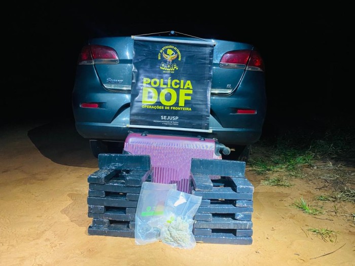 Homem que seguia com mais de 20 quilos de maconha para Jacareí foi preso pelo DOF em Paranhos