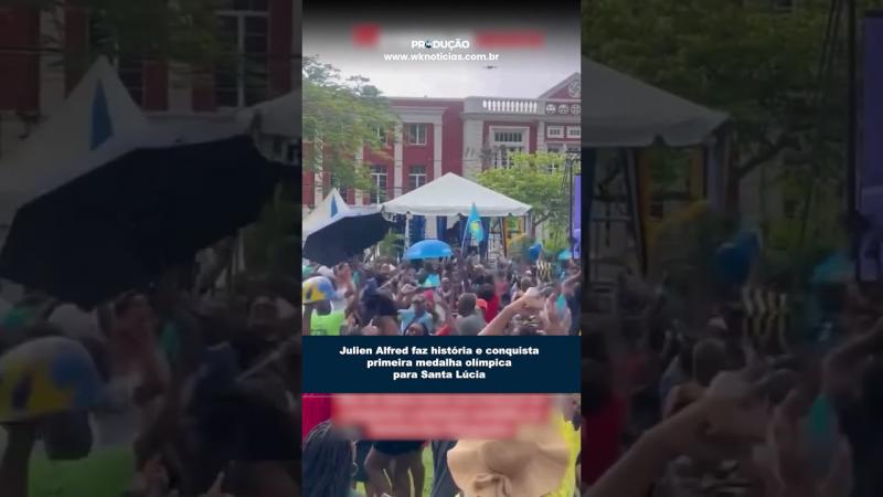 Julien Alfred faz história e conquista primeira medalha olímpica para Santa Lúcia