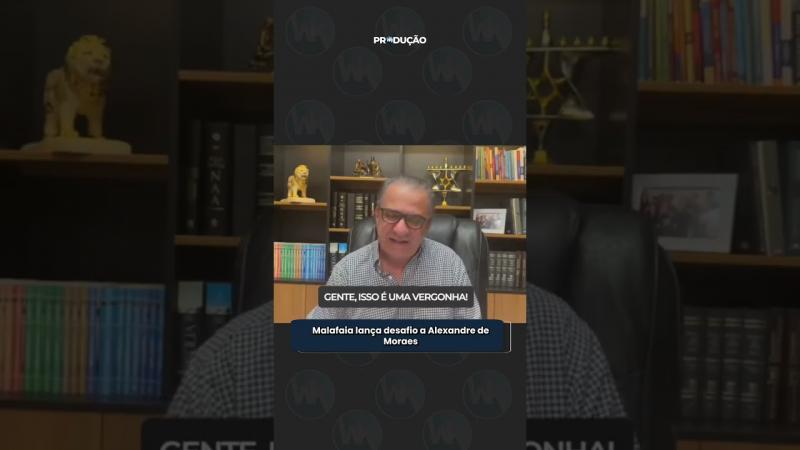 Redes sociais: Malafaia lança desafio a Alexandre de Moraes
