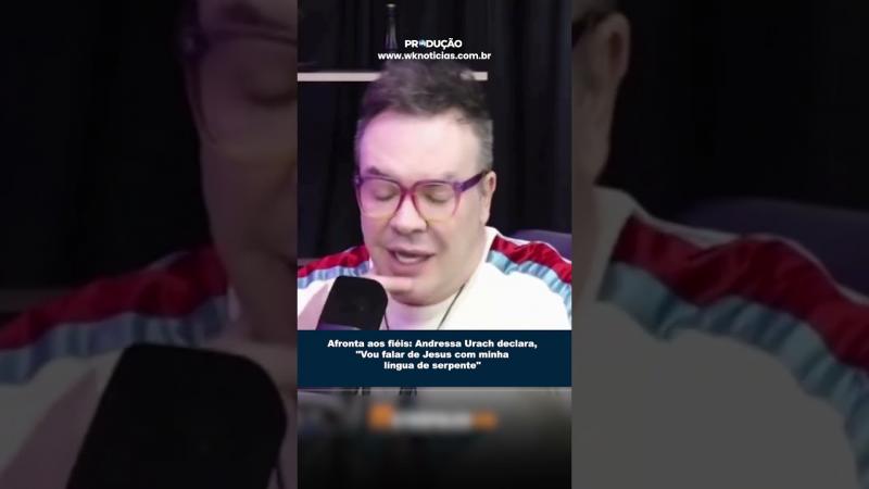 Andressa Urach desafia religiosos com língua bifurcada e declara: “Vou Falar de Jesus com minha língua de serpente”