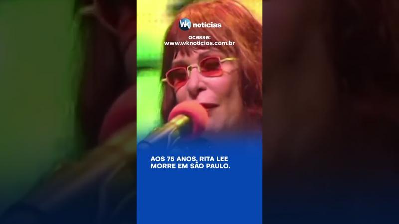 Aos 75 anos, Rita Lee morre em São Paulo.