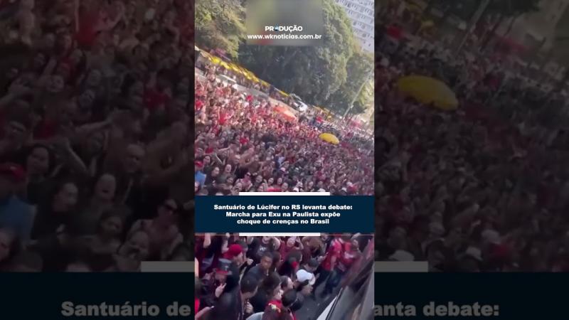 Santuário de Lúcifer no RS levanta debate: Marcha para Exu na Paulista expõe choque de crenças no Brasil