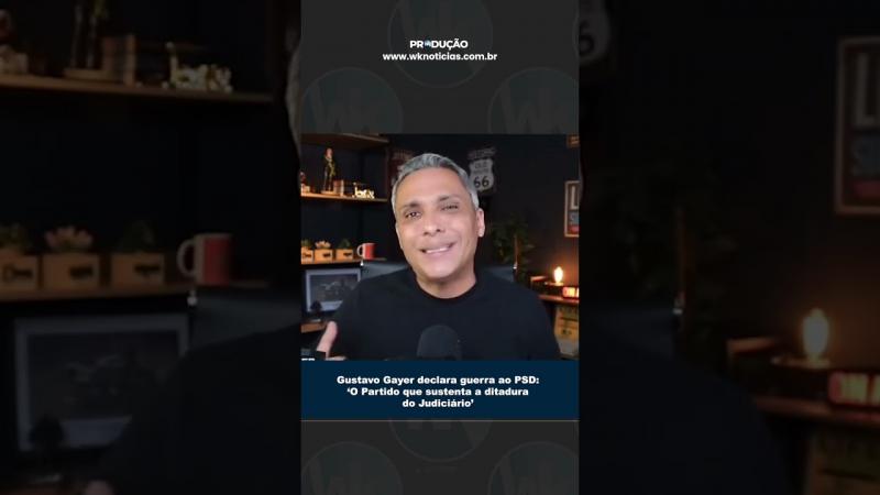 Gustavo Gayer declara guerra ao PSD: 'O Partido que sustenta a ditadura do Judiciário'