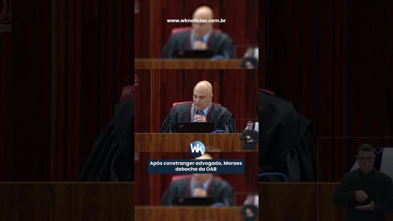 Após constranger advogado, Moraes debocha da OAB